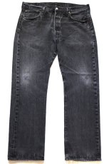 画像2: Levi'sリーバイス 501 ブラック デニムパンツ フェード W38★SDP4737 (2)