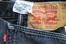画像5: Levi'sリーバイス 501 ブラック デニムパンツ フェード W38★SDP4738 (5)