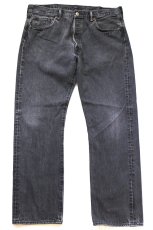 画像2: Levi'sリーバイス 501 ブラック デニムパンツ フェード W38★SDP4738 (2)