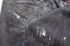 画像7: Levi'sリーバイス 501 ペンキ飛び ブラック デニムパンツ W38 L30★SDP4736 (7)