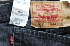 画像5: Levi'sリーバイス 501 ブラック デニムパンツ フェード W44 L32★SDP4739 特大 (5)
