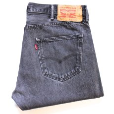 画像1: Levi'sリーバイス 501 ブラック デニムパンツ フェード W38★SDP4738 (1)