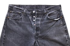 画像4: Levi'sリーバイス 501 ブラック デニムパンツ フェード W38★SDP4737 (4)