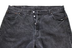 画像4: Levi'sリーバイス 501 ブラック デニムパンツ フェード W44 L32★SDP4739 特大 (4)