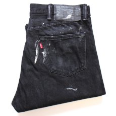 画像1: Levi'sリーバイス 501 ペンキ飛び ブラック デニムパンツ W38 L30★SDP4736 (1)