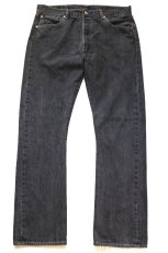 画像2: Levi'sリーバイス 501 先染め ブラック デニムパンツ W38★SDP4733 (2)