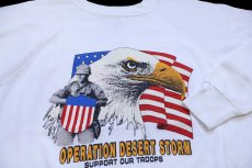 画像3: 90s USA製 OPERATION DESERT STORM SUPPORT OUR TROOPS スウェット 白 L (3)