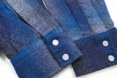 画像5: PENDLETONペンドルトン CANYON オンブレチェック ウール ウエスタンシャツ M★46 (5)