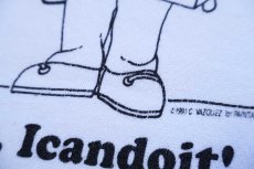 画像4: 80s USA製 Mr. Icandoit! イラスト スウェット 白 L (4)