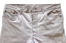 画像4: 90s カナダ製 Levi'sリーバイス 501 カラーデニムパンツ カスタム カーキ W38★SDP4746 (4)