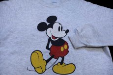 画像3: 80s USA製 Disneyディズニー ミッキー マウス スウェット 杢グレー L (3)