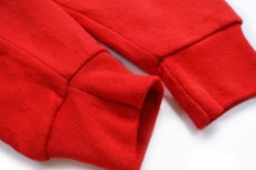 画像6: 80s USA製 FRESNO STATE ブルドッグ 発泡プリント スウェット 赤 XL (6)