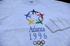 画像3: 90s USA製 Atlanta 1996 Olympic オリンピック スウェット 杢ライトグレー L (3)
