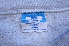 画像4: 80s USA製 Disneyディズニー ミッキー マウス スウェット 杢グレー L (4)