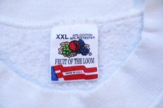 画像4: 90s USA製 THESE COLORS DON'T RUN. 星条旗 スウェット 白 XXL★特大 (4)