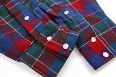 画像5: 00s メキシコ製 PENDLETONペンドルトン チェック ウール ウエスタンシャツ XL★44 (5)