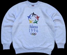 画像1: 90s USA製 Atlanta 1996 Olympic オリンピック スウェット 杢ライトグレー L (1)