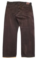 画像3: 00s メキシコ製 Levi'sリーバイス 501 後染め カラーデニムパンツ 焦げ茶 W44 L32★SDP4750 特大 (3)