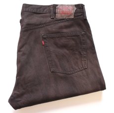 画像1: 00s メキシコ製 Levi'sリーバイス 501 後染め カラーデニムパンツ 焦げ茶 W44 L32★SDP4750 特大 (1)