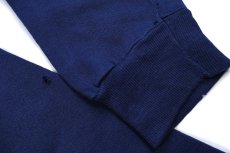画像7: 80s USA製 Championチャンピオン MICHIGAN フロッキープリント スウェット 紺 L (7)