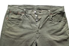 画像4: Levi'sリーバイス 501 カラーデニムパンツ グリーン W38 L32★SDP4744 (4)