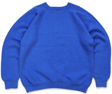 画像2: 90s USA製 LIU BROOKLYN CAMPUS ブリッジ スウェット 青 XL (2)