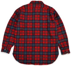 画像2: 70s USA製 PENDLETONペンドルトン AUTHENTIC BOYD TARTAN タータンチェック ウールシャツ L★35 (2)