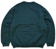 画像2: 90s Wilsonウィルソン USMC 刺繍 スウェット 深緑 L (2)
