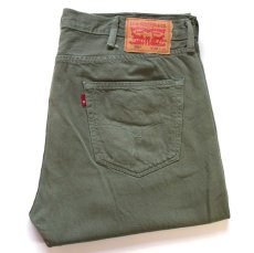 画像1: Levi'sリーバイス 501 カラーデニムパンツ グリーン W38 L32★SDP4744 (1)