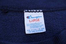 画像5: 80s USA製 Championチャンピオン MICHIGAN フロッキープリント スウェット 紺 L (5)