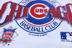 画像4: 90s USA製 MLB CHICAGO CUBS スウェット 白 XL (4)