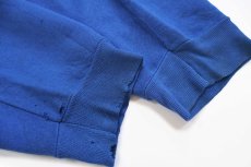 画像7: 90s USA製 DUKE UNIVERSITY BLUE DEVILS ひび割れプリント スウェット ボロ 青 2XL★特大 (7)