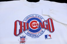 画像3: 90s USA製 MLB CHICAGO CUBS スウェット 白 XL (3)