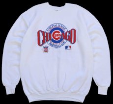 画像1: 90s USA製 MLB CHICAGO CUBS スウェット 白 XL (1)