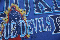 画像5: 90s USA製 DUKE UNIVERSITY BLUE DEVILS ひび割れプリント スウェット ボロ 青 2XL★特大 (5)