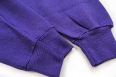 画像6: 90s USA製 Hanes WHEN I AM AN OLD WOMAN I SHALL WEAR PURPLE ハート スウェット 紫 XL (6)