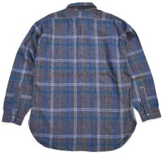 画像2: 70s USA製 PENDLETONペンドルトン タータンチェック ウールシャツ L★37 (2)