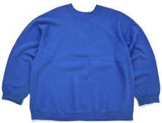 画像2: 90s USA製 DUKE UNIVERSITY BLUE DEVILS ひび割れプリント スウェット ボロ 青 2XL★特大 (2)