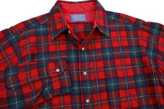 画像3: 70s USA製 PENDLETONペンドルトン AUTHENTIC BOYD TARTAN タータンチェック ウールシャツ L★35 (3)