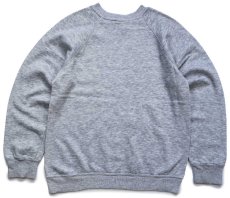 画像2: 80s USA製 BW BASSETT WALKER PRINCETON スウェット 杢グレー M (2)