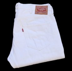 画像1: Levi'sリーバイス 501 ホワイト デニムパンツ W38 L32★SDP4709 (1)