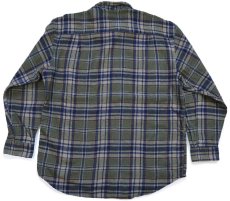 画像2: 90s USA製 PENDLETONペンドルトン タータンチェック エルボーパッチ付き ウールシャツ L★06 (2)