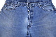 画像4: 90s USA製 Levi'sリーバイス 501 ダメージ デニムパンツ W40 L30★241 (4)