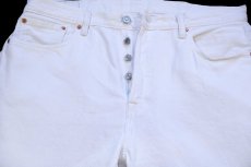 画像4: Levi'sリーバイス 501 ホワイト デニムパンツ W38 L32★SDP4709 (4)