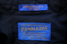 画像4: 90s USA製 PENDLETONペンドルトン AUTHENTIC BLACK WATCH TARTANブラックウォッチ タータンチェック ボタンダウン ウールシャツXXL★特大 (4)