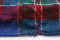 画像7: 90s USA製 PENDLETONペンドルトン タータンチェック エルボーパッチ付き ウールシャツ M★08 (7)