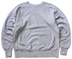 画像2: 90s メキシコ製 Championチャンピオン 無地 目無し リバースウィーブ スウェット グレー L★277 ブランク ブックストア (2)