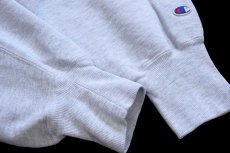 画像6: 90s メキシコ製 Championチャンピオン 無地 目無し リバースウィーブ スウェット 杢グレー XL★263 ブランク ブックストア (6)