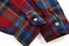 画像5: 90s USA製 PENDLETONペンドルトン タータンチェック ウールシャツ L★18 (5)