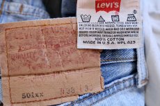 画像6: 00s USA製 Levi'sリーバイス 501 ダメージ&ペンキ飛び デニムパンツ W38★242 (6)